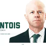 Hiring announcement graphic for hockey assistant coach Andy Contois