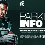 Football Parking Info Graphic for September 4, 2026