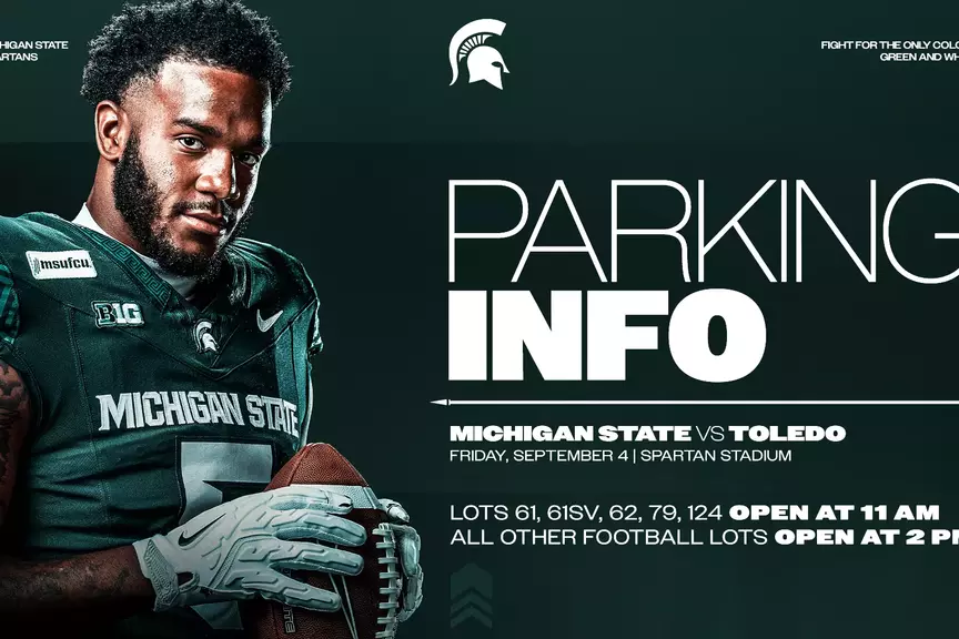 Football Parking Info Graphic for September 4, 2026