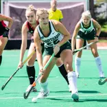 Maria-Sophie Muller possesses the ball against Louisville, Field Hockey, Action, 2026