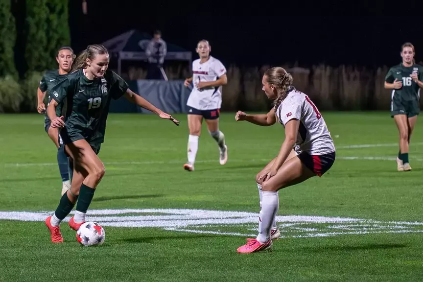 Emerson Sargeant goes to goal against Nebraska