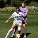 Lacey Kindel controls the ball in a win over Washington