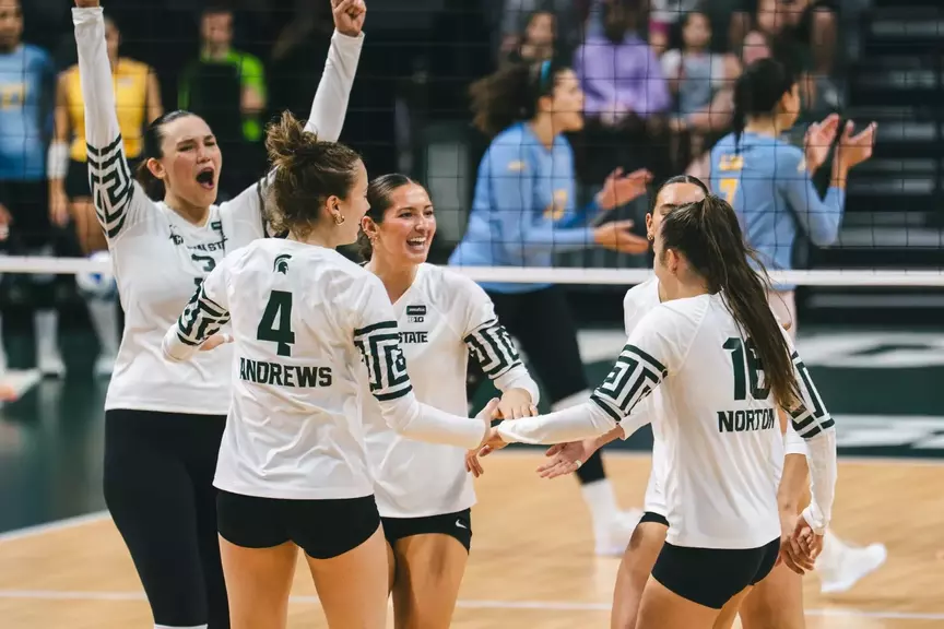 Volleyball celebration vs. LIU 2026