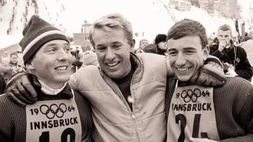 Bob Beattie Jimmie Heuga and Billy Kidd