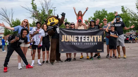 Buffs celebrate Juneteenth at Five Points Denver Parade
