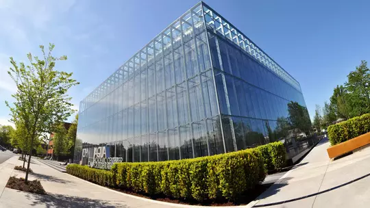 Jacqua Center Exterior Panorama 2010