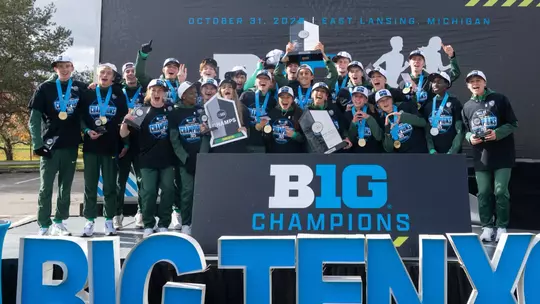 2025 Big Ten XC Championships - team sweep podium