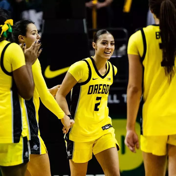 The Oregon women's basketball team takes on Penn State at Matthew Knight Arena on Jan. 24, 2026.