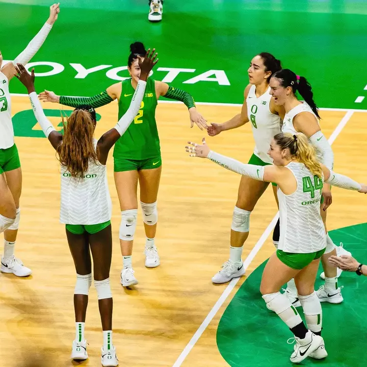 Team celebration vs Illinois (Oct. 4, 2026)