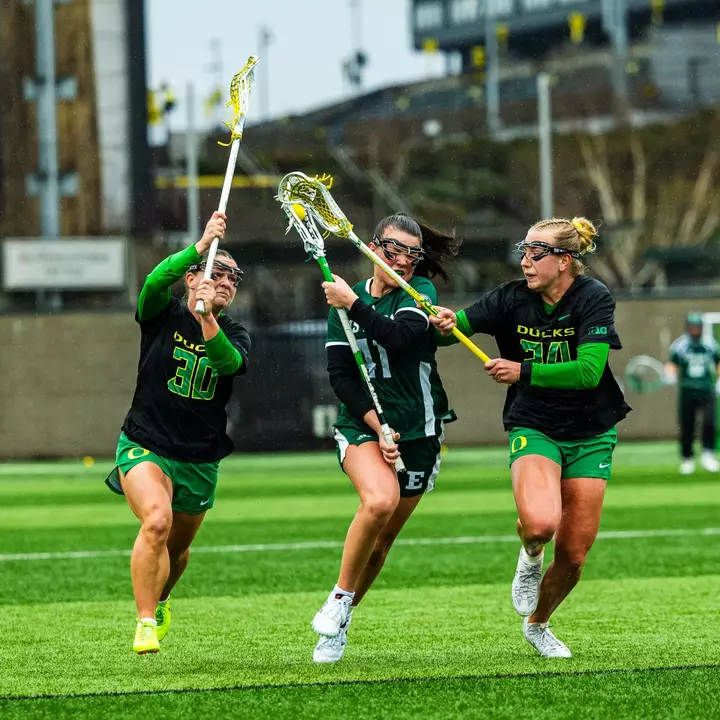 The Oregon Ducks lost to Eastern Michigan University at home on Sunday, Feb. 22, ending with a score of 9-12.
