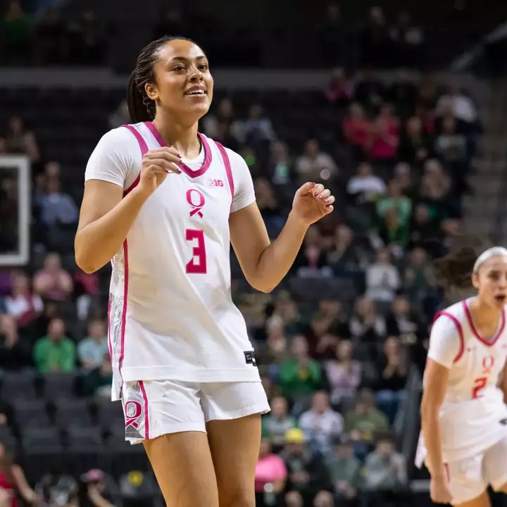 The Oregon women's basketball team takes on Illinois at Matthew Knight Arena on Feb. 4, 2026.