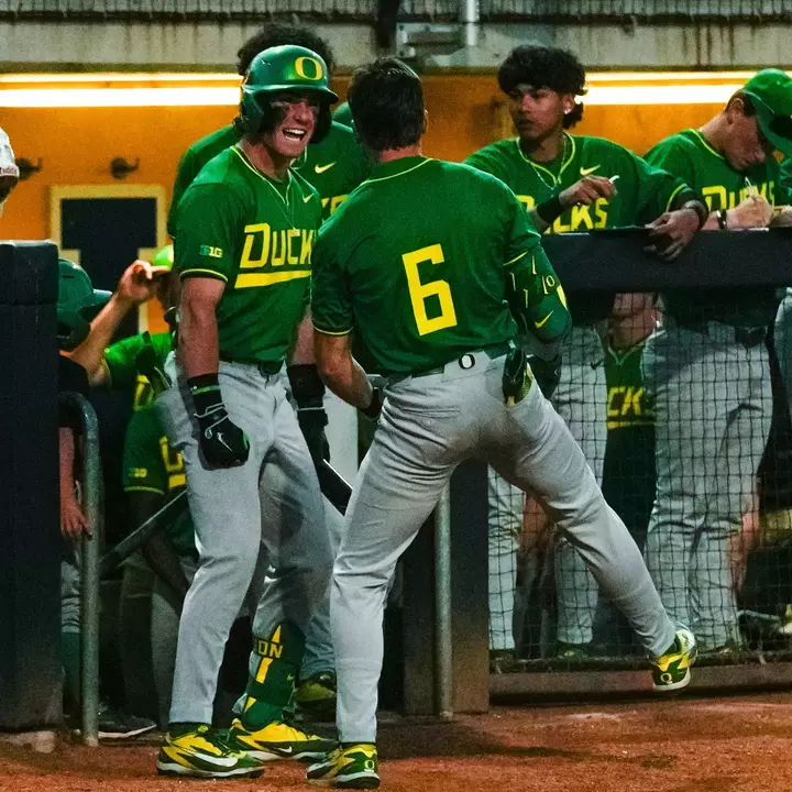 Brooks and Gimenez Celebrate at UCSD