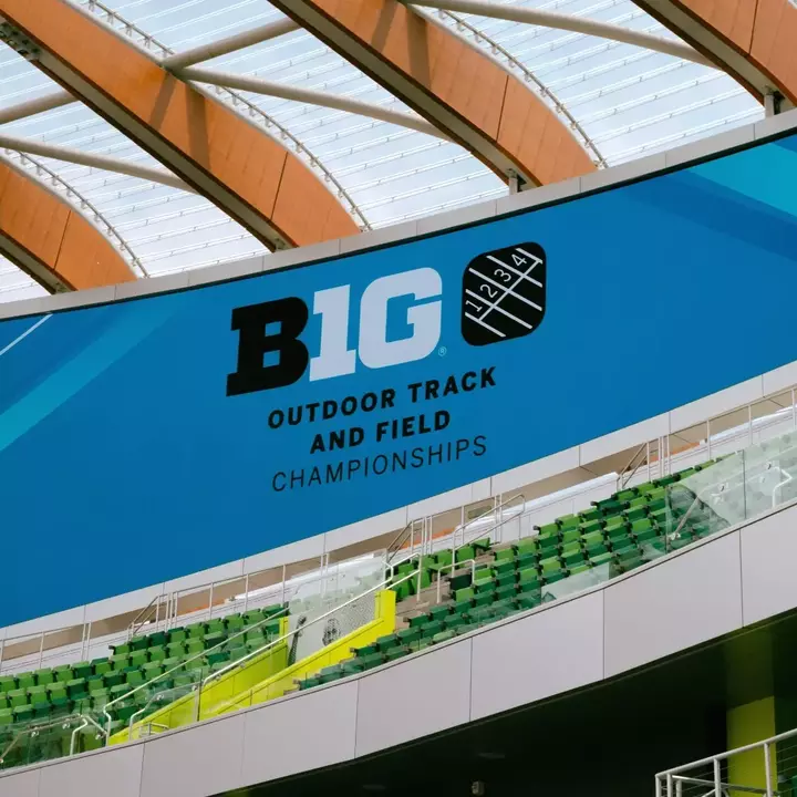 Hayward Field - Big Ten Outdoor Championships signage