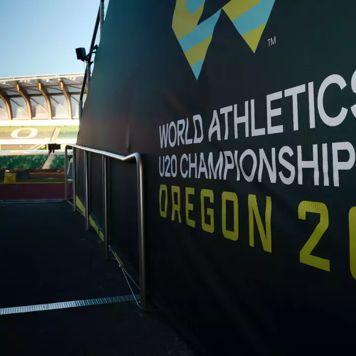 World Athletics U20 Championships signage - Hayward Field