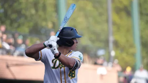 Jackson Nystrom batting vs. WIU 2026