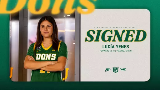 WBB Lucía Yenes Signee Graphic 2026