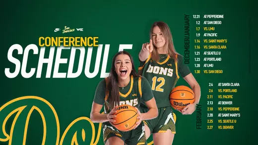 WCC WBB Conference Schedule Graphic 2026