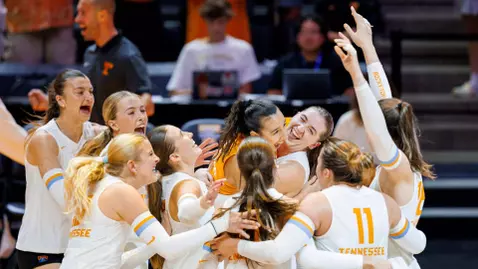 Team Celebration During Home Match at Food City Arena