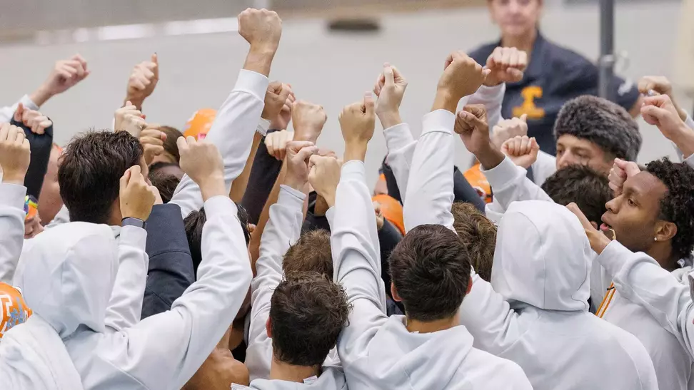 Team Huddle Photo at Allan Jones Aquatic Center