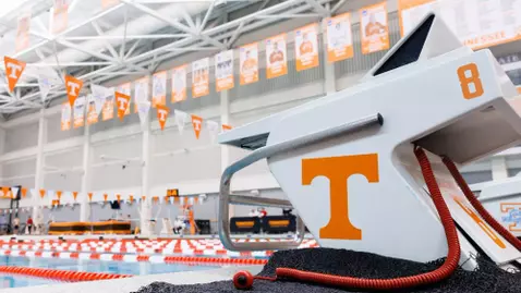 Tennessee Starting Block at Allan Jones Aquatic Center