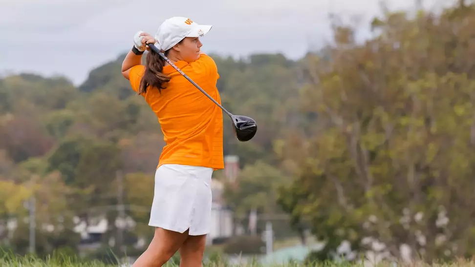KNOXVILLE, TN - October 06, 2025 - Madison Messimer of the Tennessee Lady Volunteers during day two of the Mercedes Benz Collegiate at Cherokee Country Club in Knoxville, TN. Photo By Peyton Collimore/Tennessee Athletics