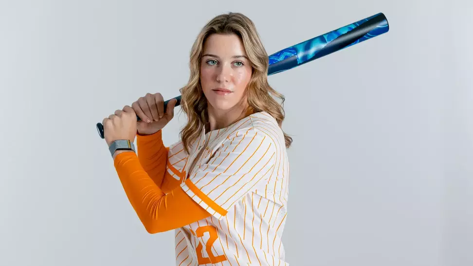 KNOXVILLE, TN - January 09, 2026 - Catcher Elsa Morrison #22 of the Tennessee Lady Volunteers portrait taken during Photo Day in Knoxville, TN. Photo By Andrew Ferguson/Tennessee Athletics