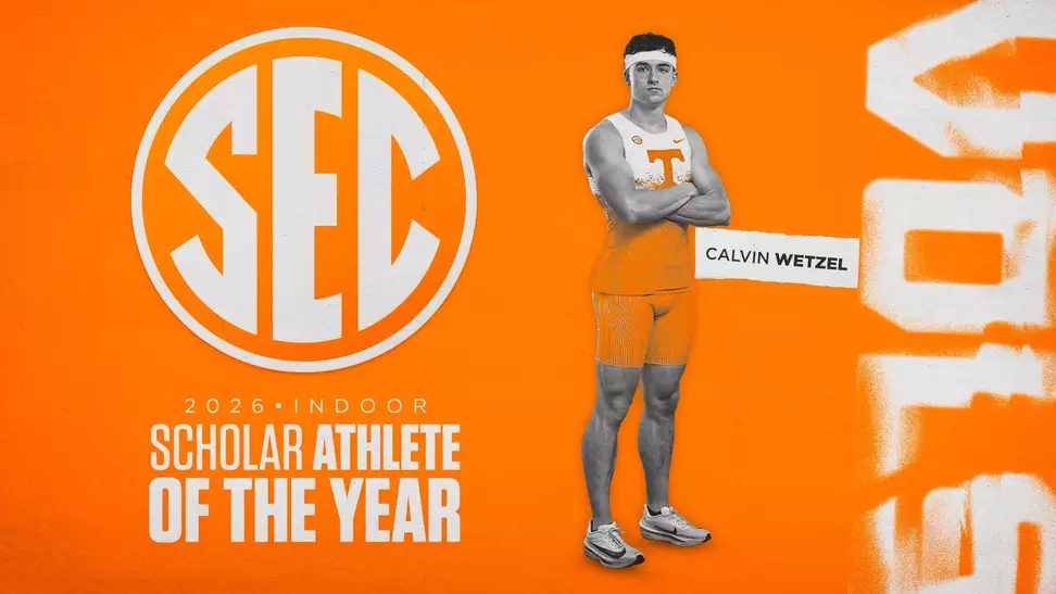 Calvin Wetzel - 2026 SEC Indoor Scholar Athlete of the Year