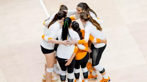 Team Huddle During Match
