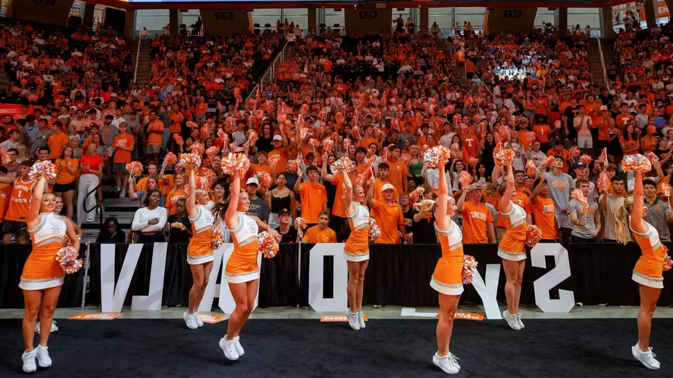 Tennessee Volleyball Fans Cheer Lady Vols During Home Match
