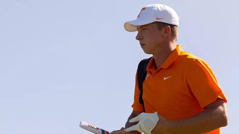 LOUDON, TN - September 07, 2025 - Bruce Murphy of the Tennessee Volunteers during the third round of 2025 Visit Knoxville Collegiate at Tennessee National in Loudon, TN. Photo By Elliot Walker/Tennessee Athletics