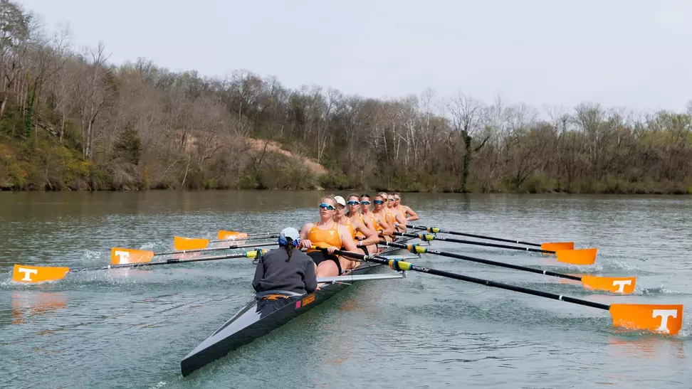 Rowing Competes in race at Melton Hill Lake in Oak Ridge, Tennessee