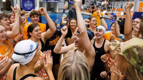 Tennessee Celebrates following individual win at SEC Championships
