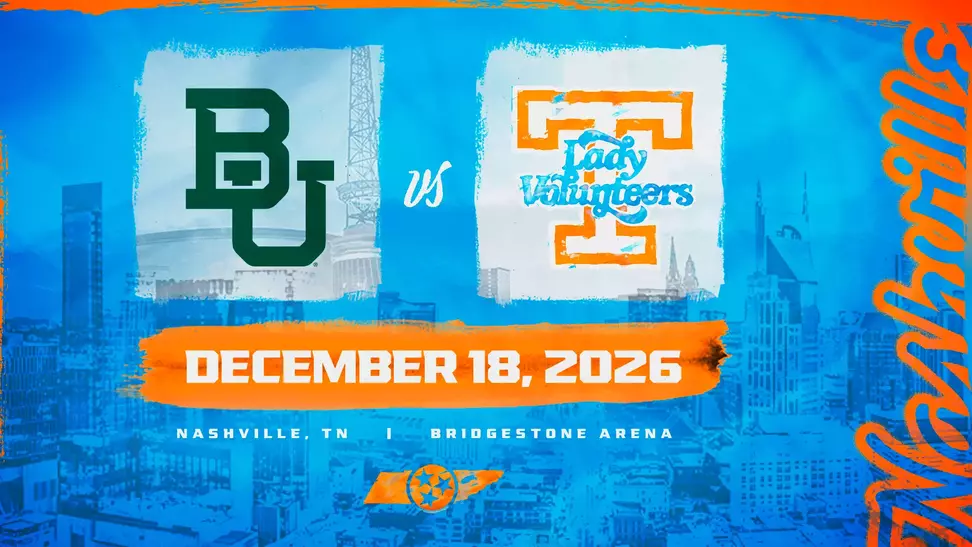 Tennessee vs. Baylor Announcement Graphic