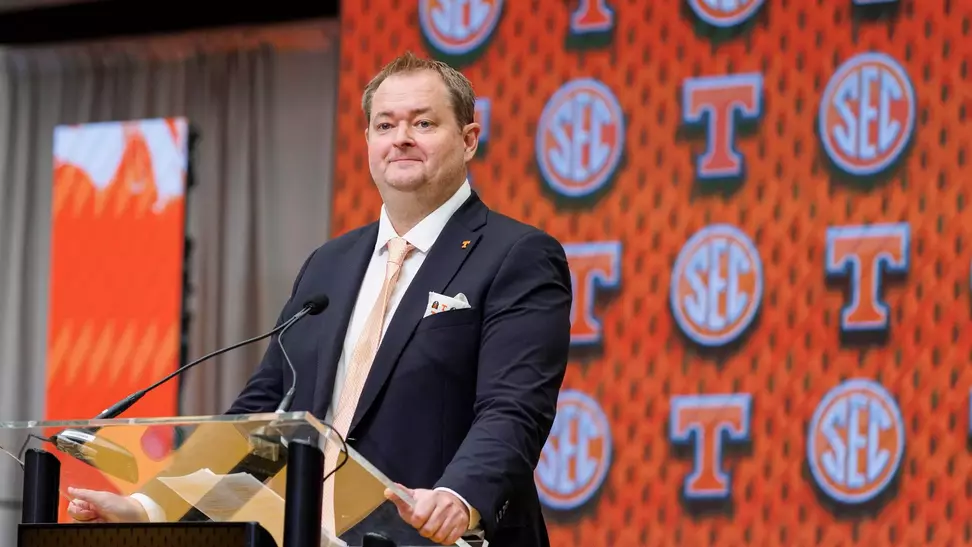 Heupel 2025 SEC Media Day Podium