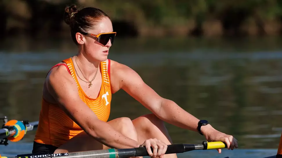 Meg Flanagan Competes with First Varsity Eight