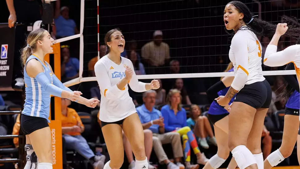 Vols Celebrate Kill in Win over Morehead State