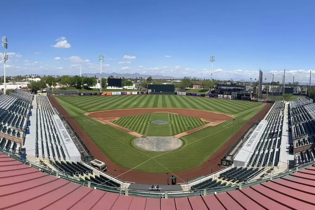 Scottsdale Stadium for WCC BSB Tournament Release