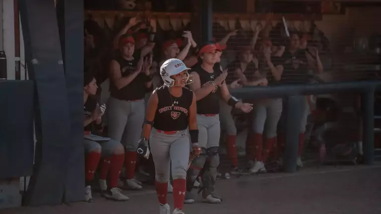Camille Lara and Dugout at Fall Game