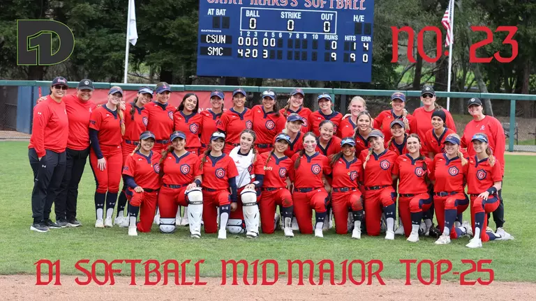2026 Week 4 Mid-Major Softball Top-25 Gaels