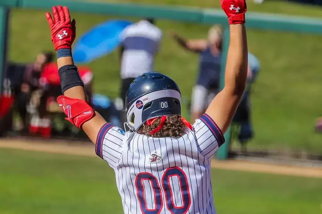 Braxton Brown Rounding First After HR vs Pacific