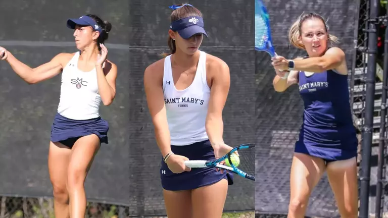 Daryaie, Weekley and Fox 2026 WCC All-Academic Web Graphic