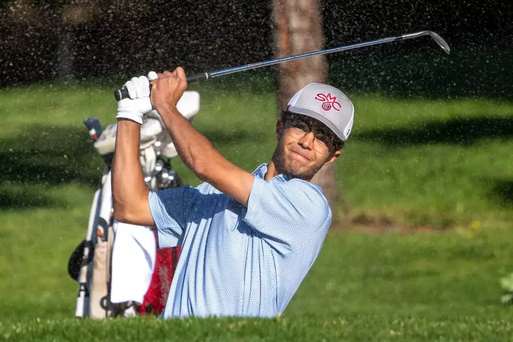 May 1, 2026; Fairfield, CA, USA; Saint Mary's Gaels golfer Avery Lazarski during the WCC Golf Championships at Green Valley Country Club.