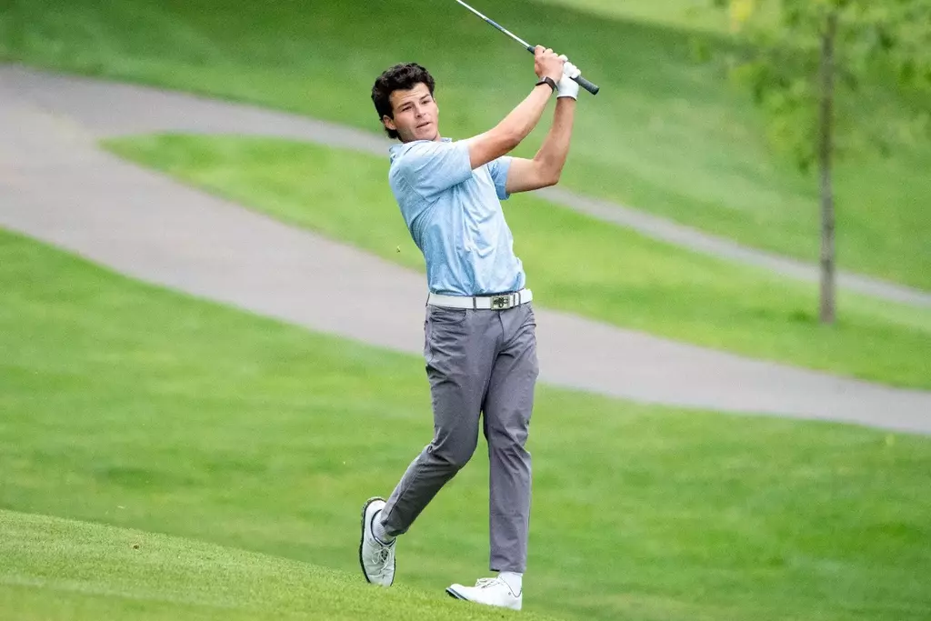May 2, 2026; Fairfield, CA, USA; Saint Mary's Gaels golfer Aidan Lee during the WCC Golf Championships at Green Valley Country Club.