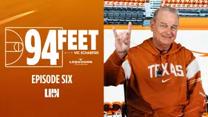 Mar. 13, 2025 | Get ready for a behind the scenes look at Texas women's basketball with the show 94 Feet with Vic Schaefer. Through the eyes of Texas Assistant Coach & Director of Player Development, Sydney Carter, and Coach Schaefer, each week they will guide you through an all-access look into the Texas women's basketball program.