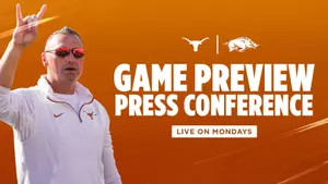 Nov. 17, 2025 I Hear from Coach Sarkisian as he previews the week's game against Arkansas