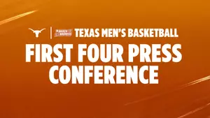 March 16, 2026 | Jordan Pope, Dailyn Swain, Tramon Mark and Sean Miller address the media in Dayton, OH.