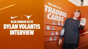 March 14, 2026 | Dylan Volantis joins the 3rd & Longhorn crew at the YETI Flagship Store for the Texas and Nike Blue Ribbon Elite program launch.