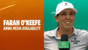 March 31, 2026 | Farah O'Keefe addressed the media after her practice round at the Augusta National Women's Amateur.