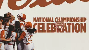 June 6, 2026 | Texas Softball celebrates back-to-back National Championships at Red & Charline McCombs Field.