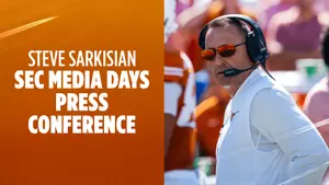 July 23, 2026 I Head Coach Steve Sarkisian addresses the media at SEC Media Days in Tampa, FL